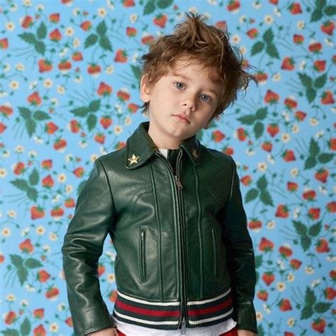 gucci kids leather jacket|Gucci for kids boys outlet.